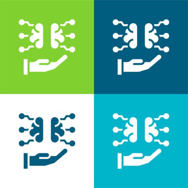 Beyin Düzlüğü 4 renk en küçük simge kümesi