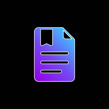 Yer imi mavi gradyan vektör simgesi