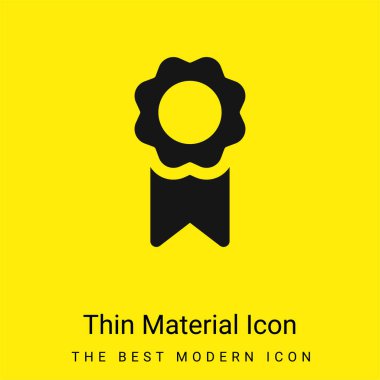 Rozet en az parlak sarı madde simgesi