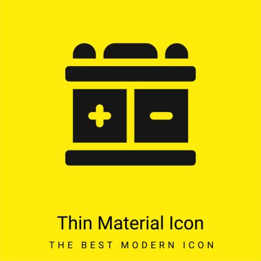 Pil en az parlak sarı madde simgesi