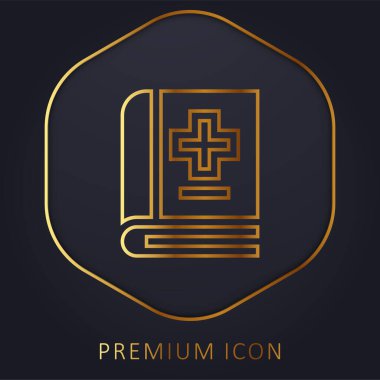 Randevu Defteri Altın Satır prim logosu veya simgesi