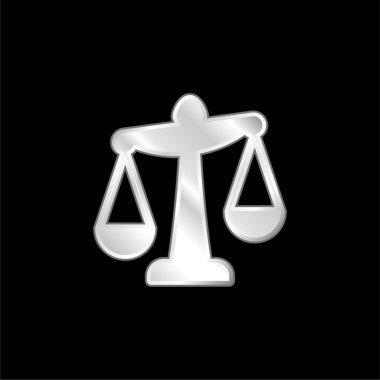 Gümüş kaplama metalik simge