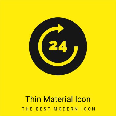 24 Saat Minimum Parlak Sarı Madde simgesi
