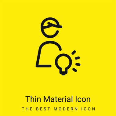 Art Director minimal bright yellow material icon