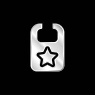 Bib gümüş kaplama metalik simge