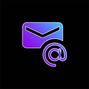 Mavi gradyan vektör simgesini adresle