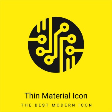 Bio Sensor minimal bright yellow material icon clipart