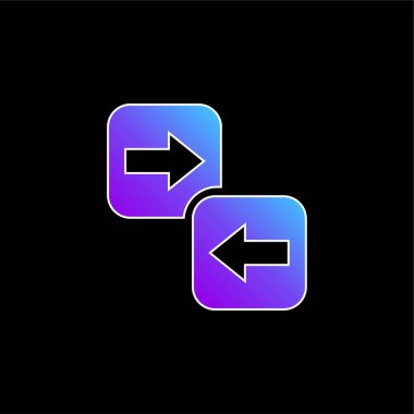 Arrow Directions blue gradient vector icon