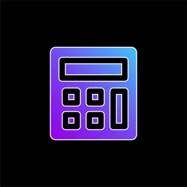 Muhasebe mavi gradyan vektör simgesi