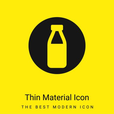 Allergens Milk minimal bright yellow material icon