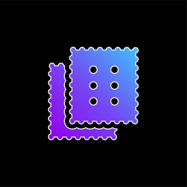 Bisküvi mavisi gradyan vektör simgesi