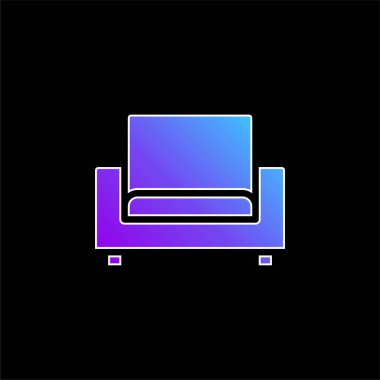 Koltuk mavisi gradyan vektör simgesi