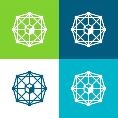 Blokzinciri Düz Düz Renk en az simge kümesi