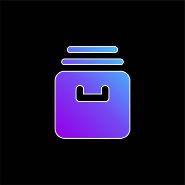 Mavi gradyan vektör simgesini arşivle