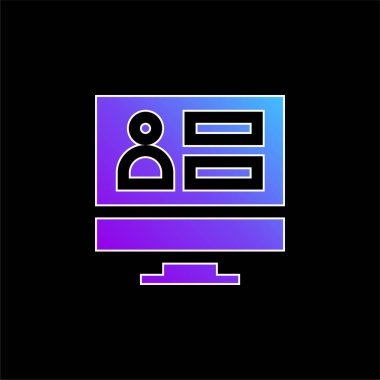 Yönetici mavi gradyan vektör simgesi