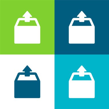 Kutu Düzlüğü 4 renk en küçük simge kümesi