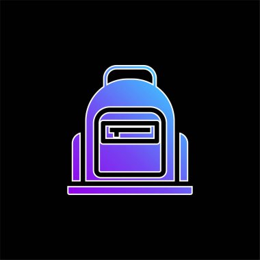 Mavi torba gradyan vektör simgesi