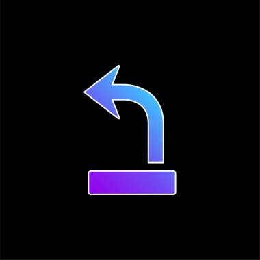 Arrow Out blue gradient vector icon