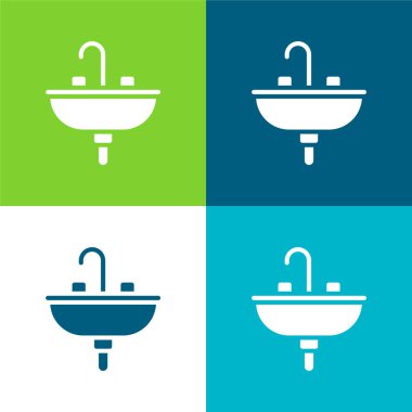 Havza Düz 4 renk en küçük simge kümesi