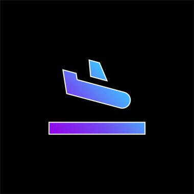 Gelen mavi gradyan vektör simgesi