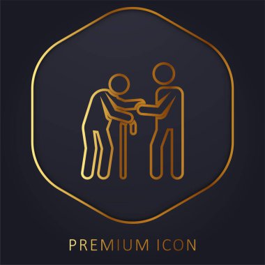 Yardımcı Altın Hat premium logosu veya simgesi