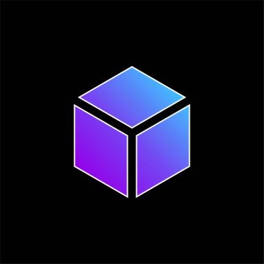 Mavi gradyan vektör simgesini engelle