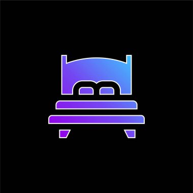 Yatak mavisi gradyan vektör simgesi