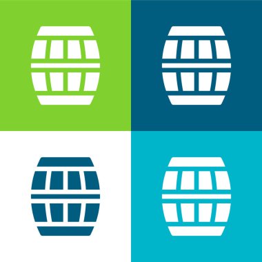 Fıçı Düz Rengi en az simge kümesi