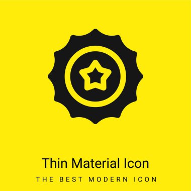 Bira kapağı en az parlak sarı madde simgesi