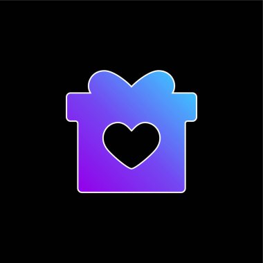 Doğum günü Mavi Gradyan vektör simgesi