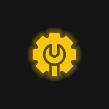 Sarı parlak neon simgesini yönet