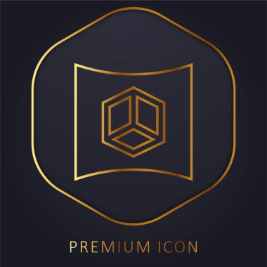 3d Altın Hat premium logosunu ya da simgesini göster