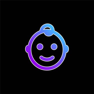 Baby Boy mavi gradyan vektör simgesi