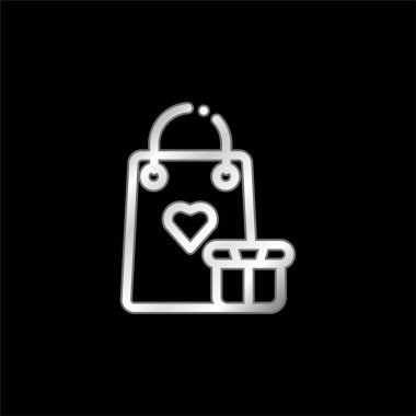 Gümüş kaplama metalik simge