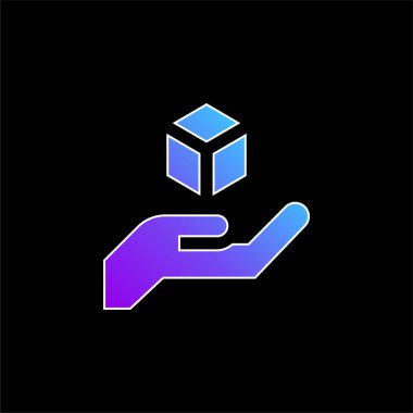 3d Mavi Gradyan vektör simgesi modelleniyor