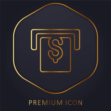 ATM altın hat prim logosu veya simgesi