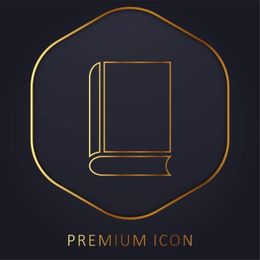 Altın satır premium logosu ya da simgesi