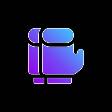 Boks Eldivenleri mavi eğimli vektör simgesi