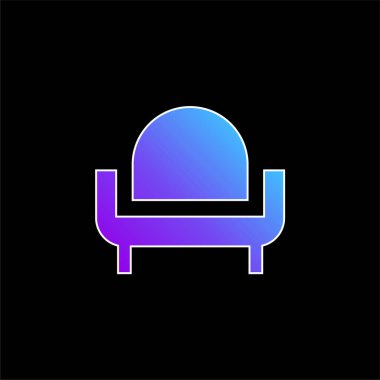 Koltuk mavisi gradyan vektör simgesi