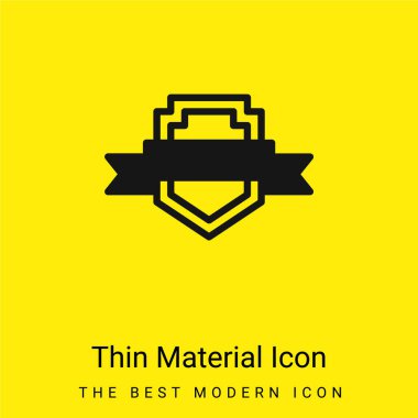 Rozet en az parlak sarı madde simgesi