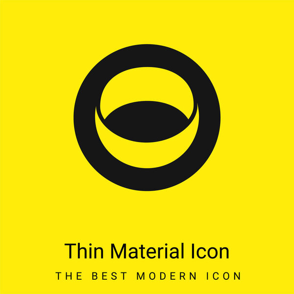 Ashley Madison Social Logo minimal bright yellow material icon