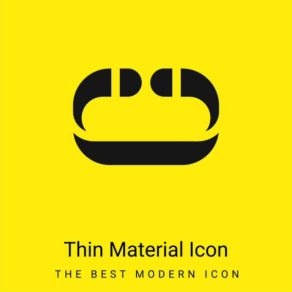 Значок минимального яркого желтого материала