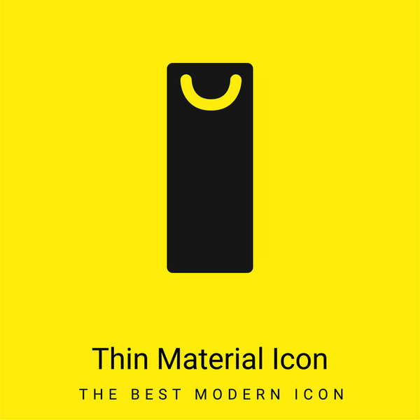 Мешок с минимальным ярко-желтым материалом