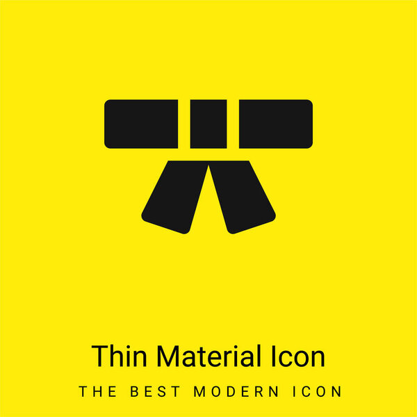 Пояс с минимальным ярко-желтым материалом