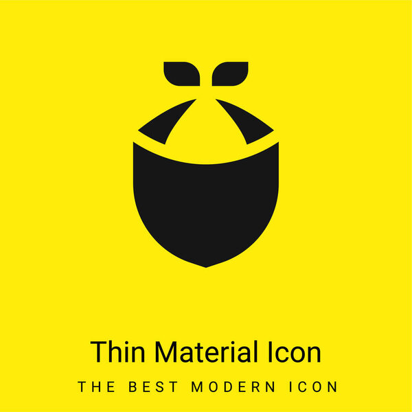 Bandana minimal bright yellow material icon