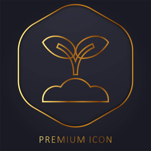 Логотип или иконка золотой линии сельского хозяйства