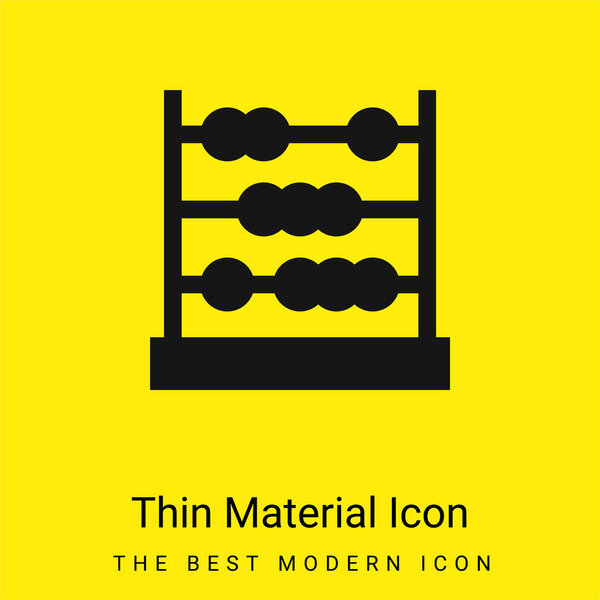 Минимальный ярко-желтый значок материала