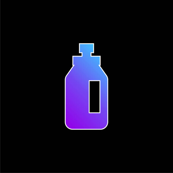 Значок синего градиента бутылки