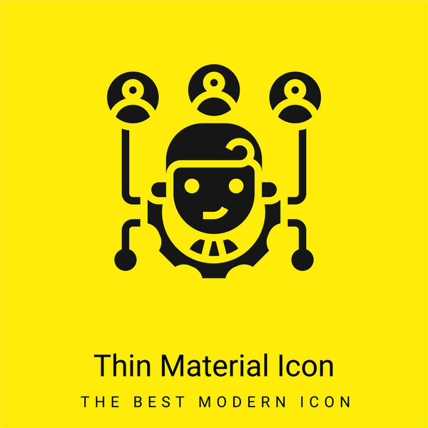 Affiliate Marketing minimal bright yellow material icon