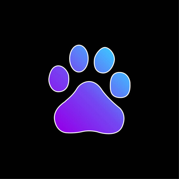 Baidu Logo blue gradient vector icon